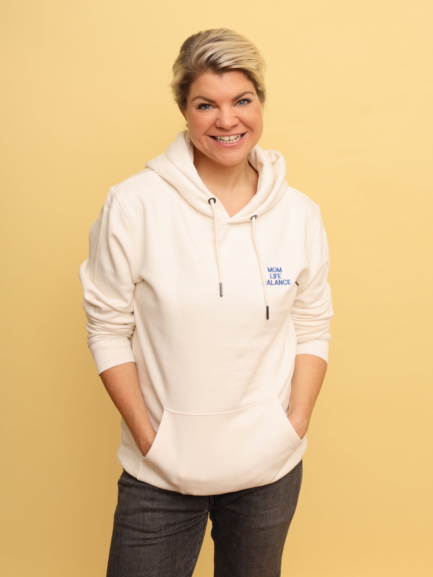 Mom Life Balance Hoodie Stick & Print Konfetti